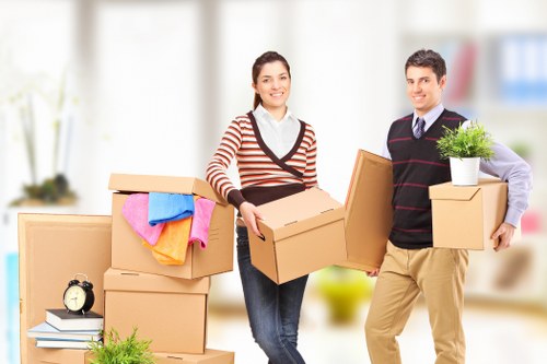 Packing materials and organized boxes for relocation in Noakhill
